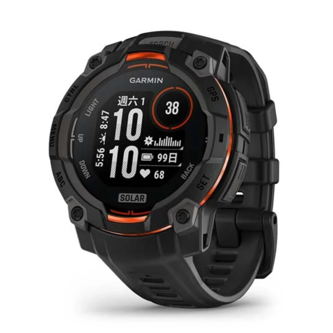 Garmin - Garmin Instinct 3 45mm Solar GPS Smart Watches - Cam2