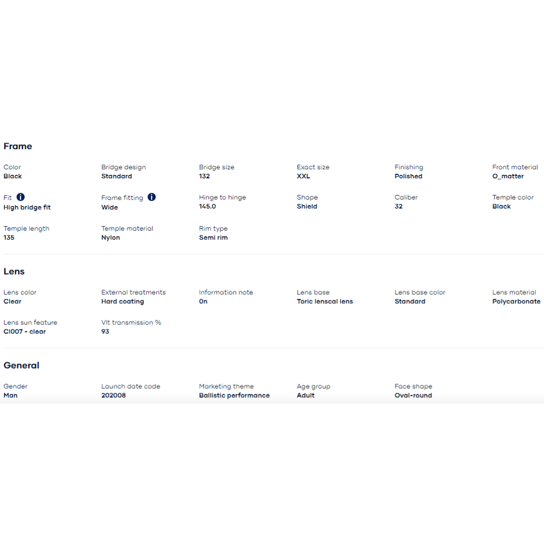 Oakley - Oakley SI Ballistic M Frame 3.0 Black/Clear 0OO9146-914652 - Cam2