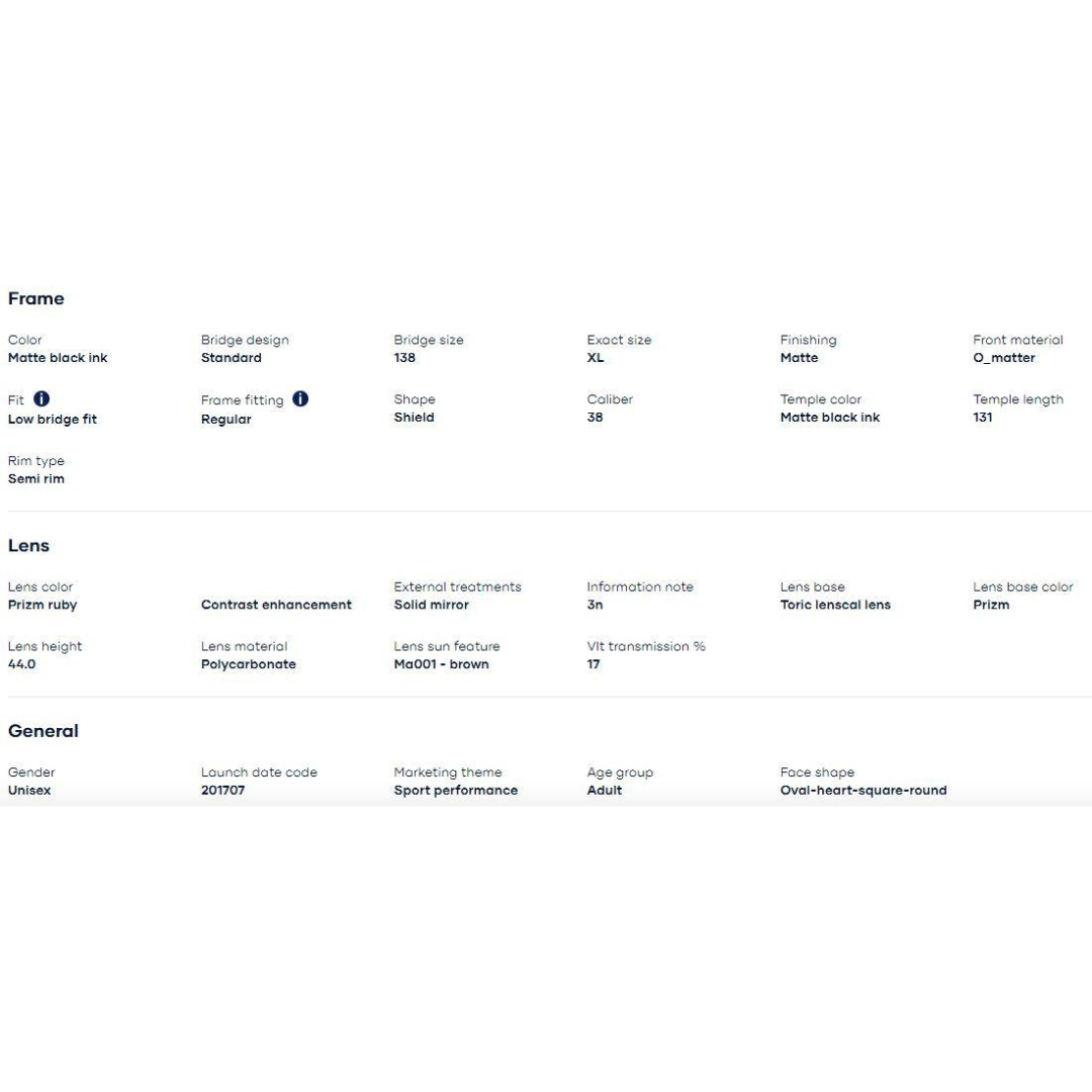Oakley - Oakley Radarlock Path (Low Bridge Fit) Matte Black Ink/Prizm Ruby 0OO9206-920642 - Cam2