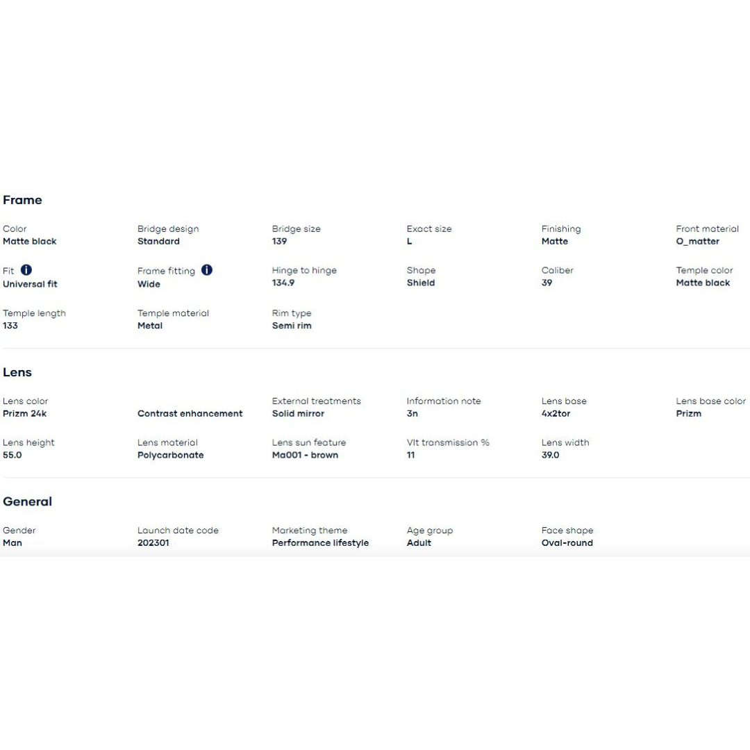 Oakley - Oakley BXTR Metal Matte Black/Prizm 24K 0OO9237-923701 - Cam2
