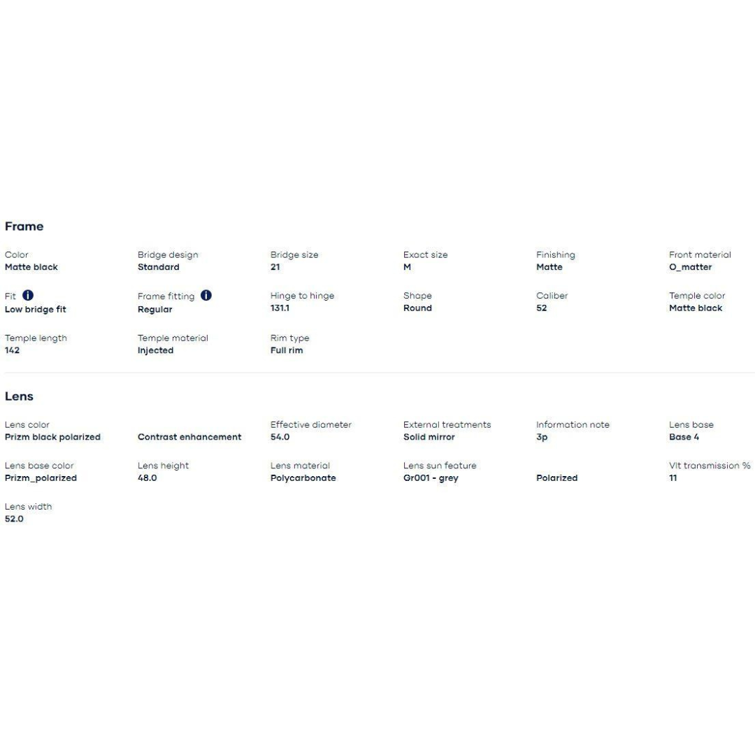 Oakley - Oakley Mainlink Matte Black/Prizm Black Polarized 0OO9242A-924205 - Cam2