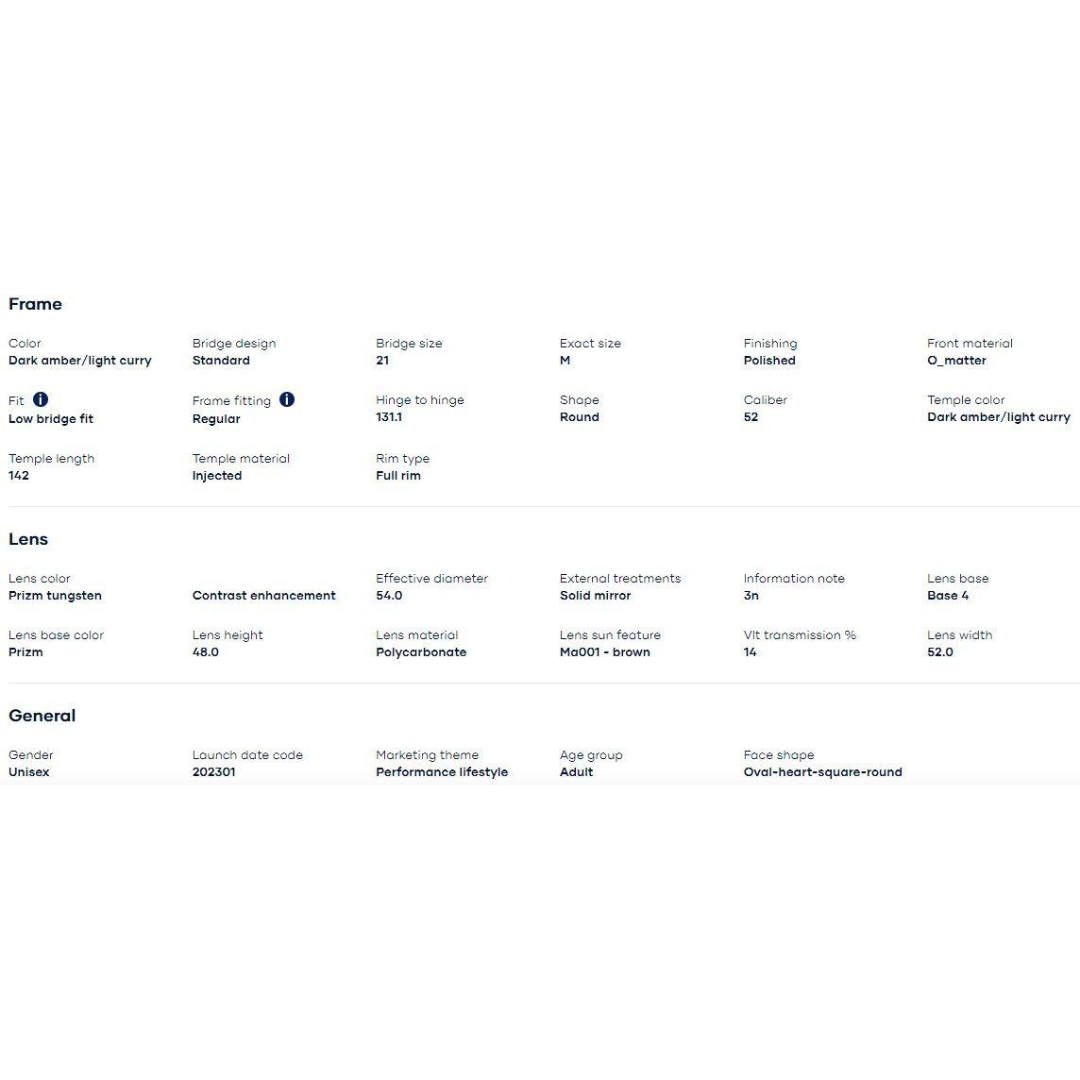 Oakley - Oakley Mainlink Dark Amber/Light Curry/Prizm Tungsten 0OO9242A-924207 - Cam2