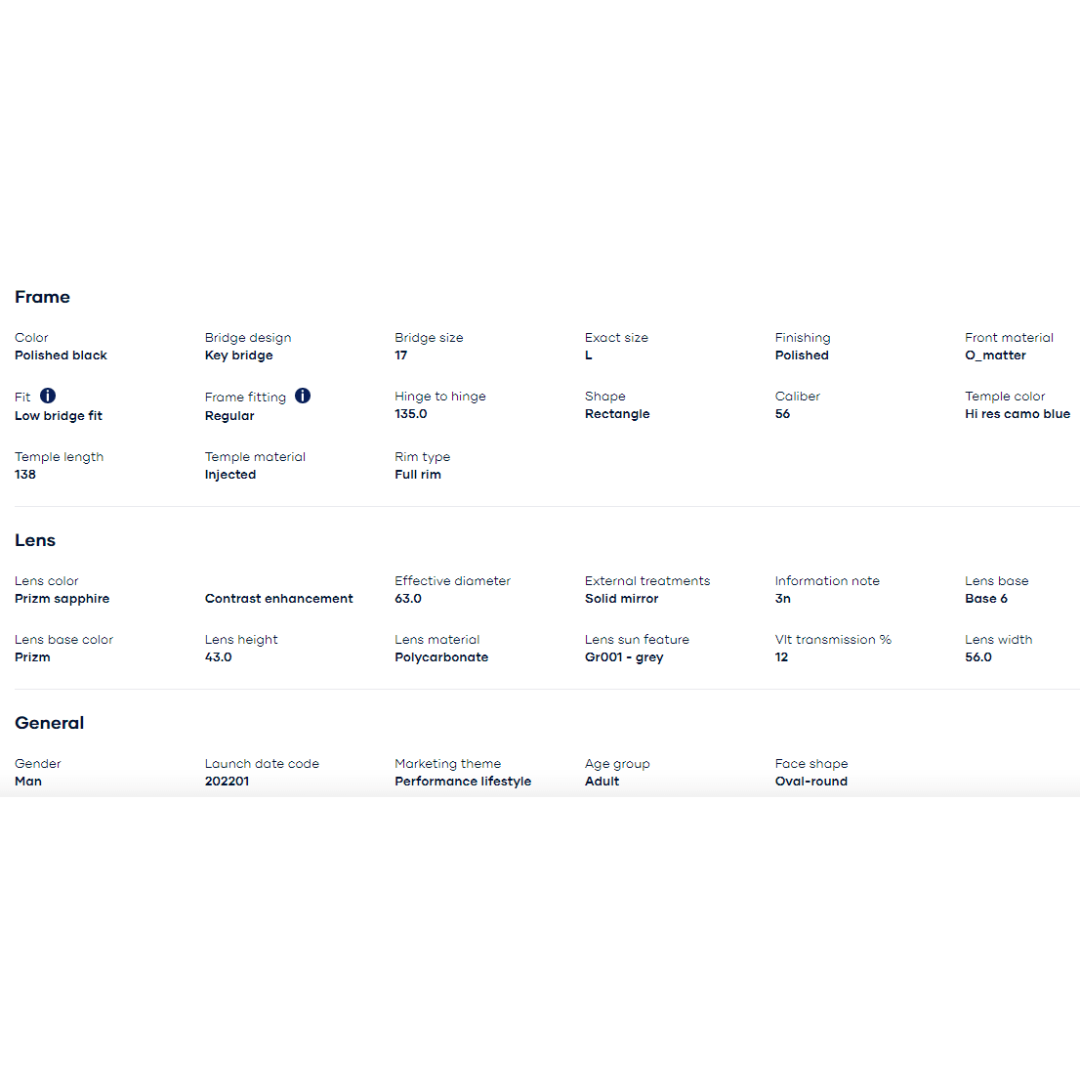 Oakley - Oakley Holbrook (Low Bridge Fit) Polished Black/Prizm Sapphire 0OO9244-924457 - Cam2