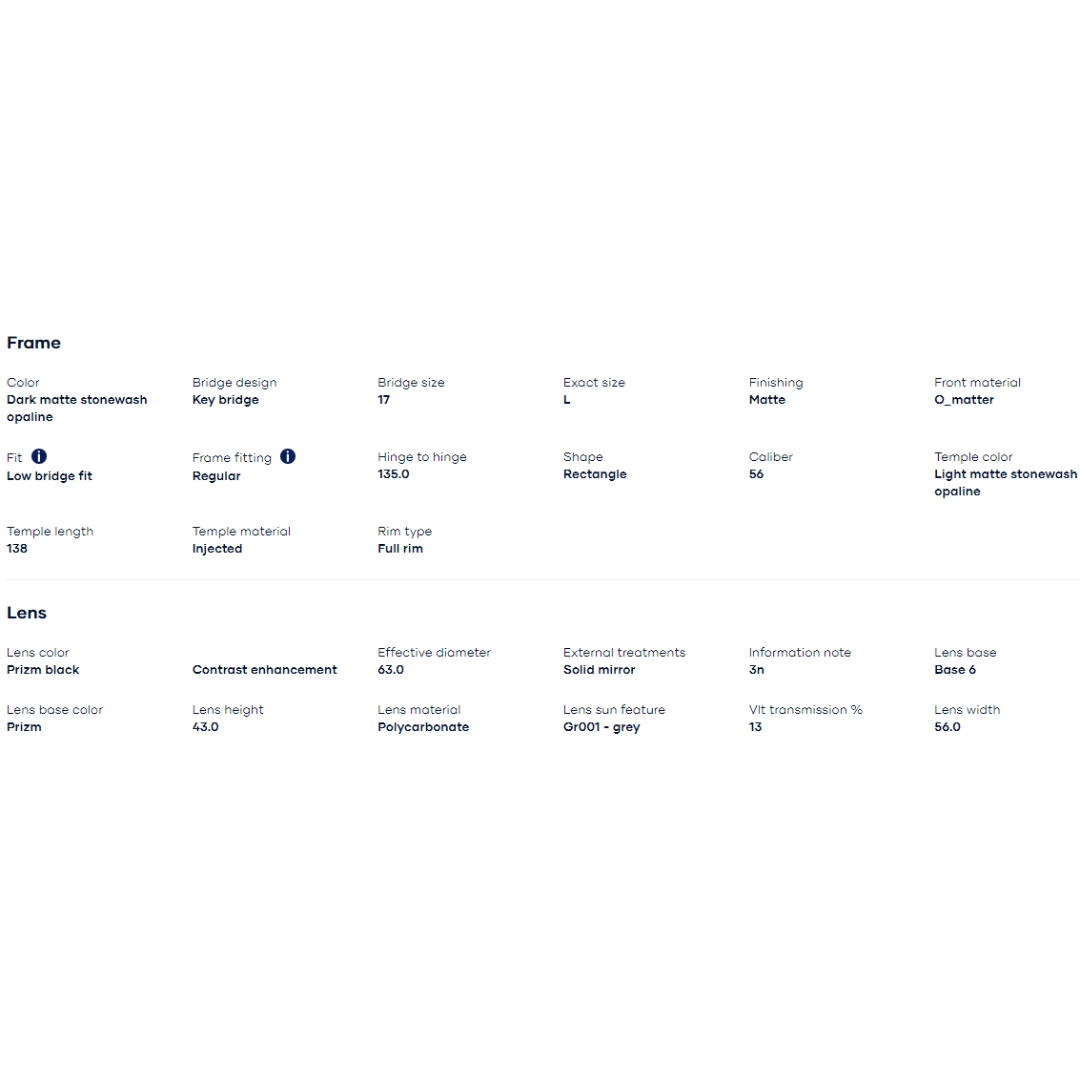 Oakley - Oakley Holbrook (Low Bridge Fit) Dark Matte Stonewash Opaline/Prizm Black 0OO9244-924467 - Cam2