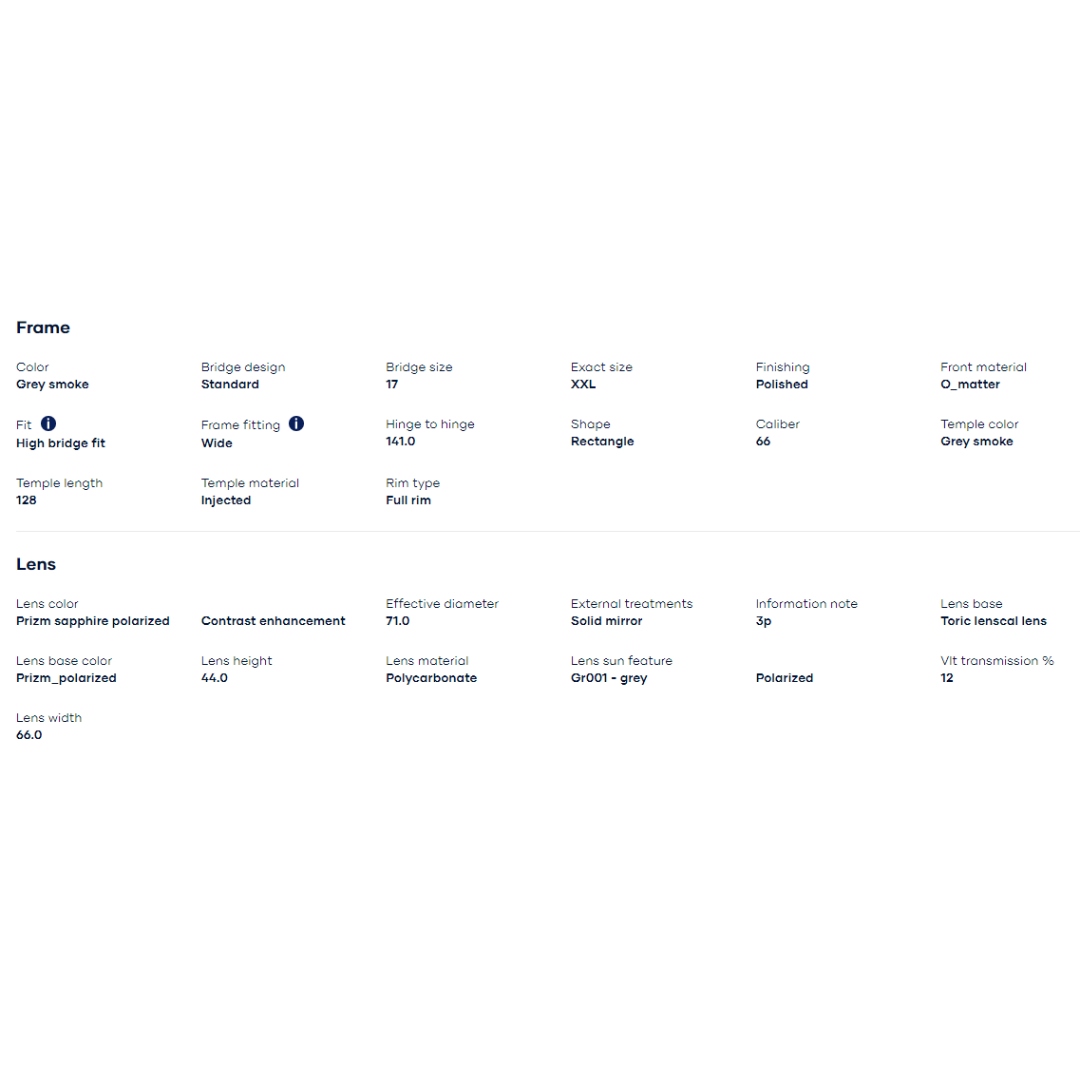 Oakley - Oakley Double Edge Grey Smoke/Prizm Sapphire Polarized 0OO9380-938006 - Cam2