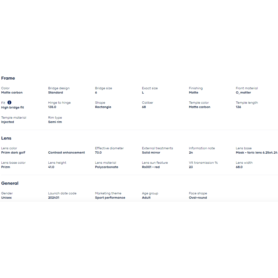 Oakley - Oakley Bisphaera (Matte carbon/ Prizm Dark Golf) 0OO9400-940007 - Cam2