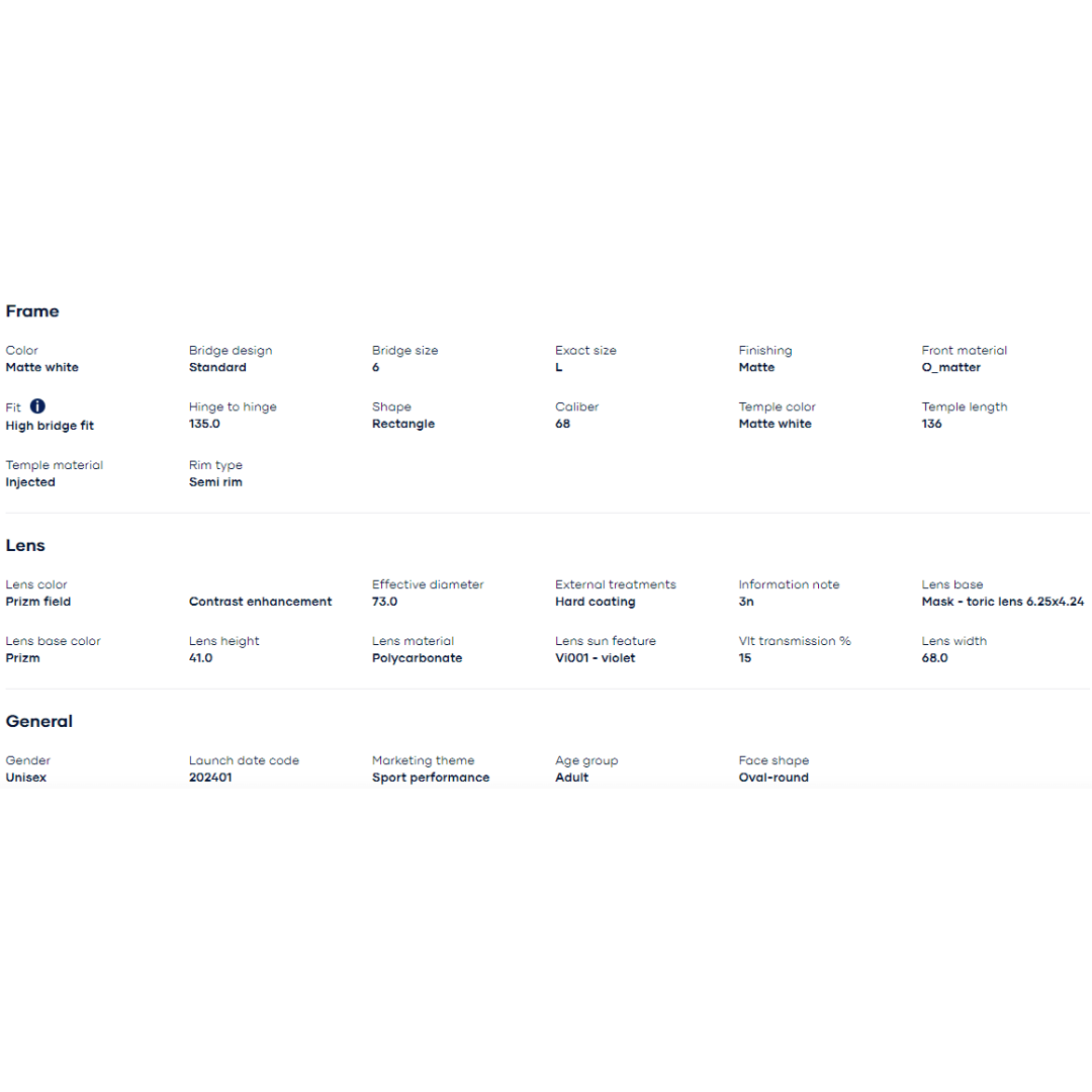 Oakley - Oakley Bisphaera (Matte white/ Prizm Field) 0OO9400-940010 - Cam2