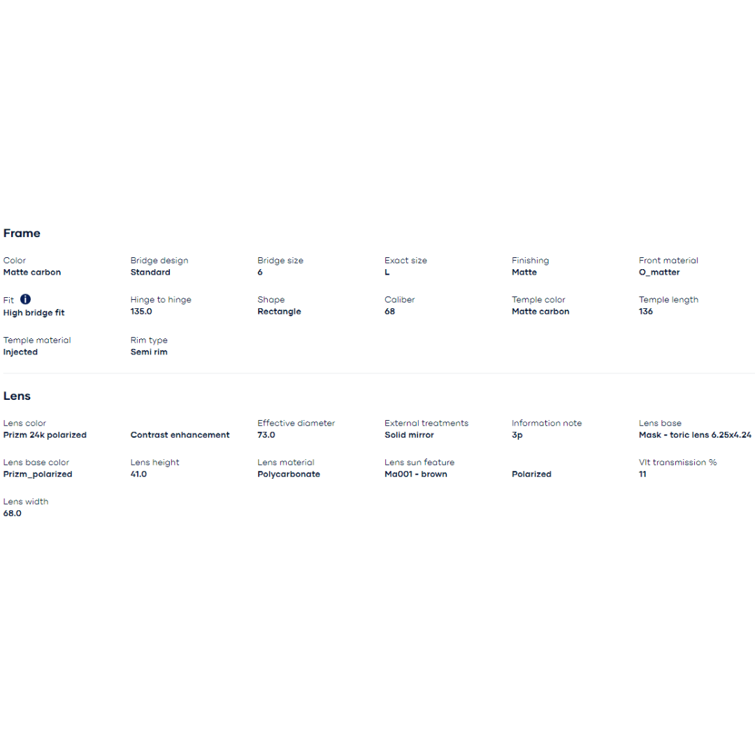 Oakley - Oakley Bisphaera (Matte carbon/ Prizm 24K Polarized) 0OO9400-940012 - Cam2