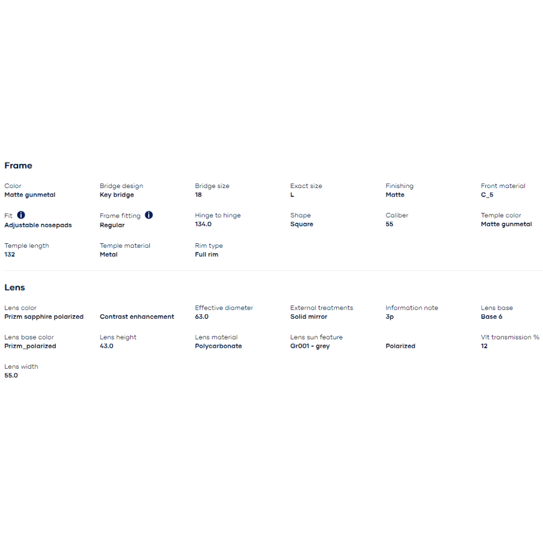 Oakley - Oakley Holbrook Metal Matte Gunmetal/Prizm Sapphire Polarized 0OO4123-412307 - Cam2