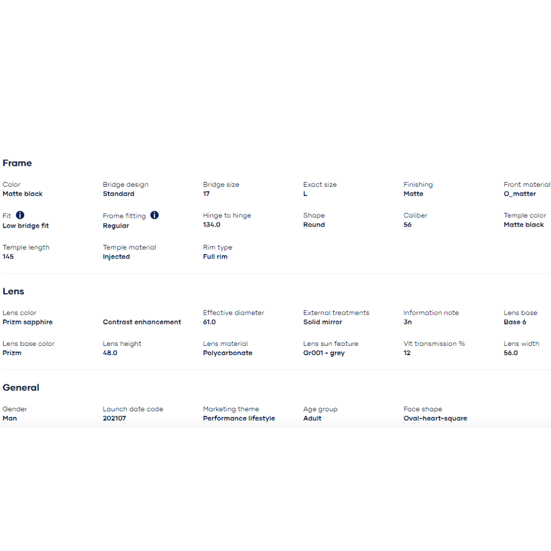 Oakley - Oakley Coinflip Matte Black/Prizm Sapphire 0OO4144F-414402 - Cam2