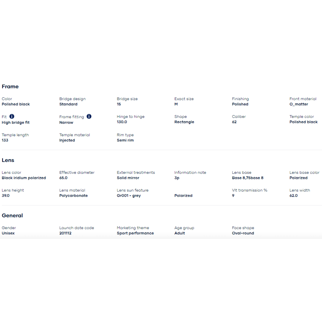 Oakley - Oakley Half Jacket 2.0 XL Polished Black/Black Iridium Polarized 0OO9154-915405 - Cam2