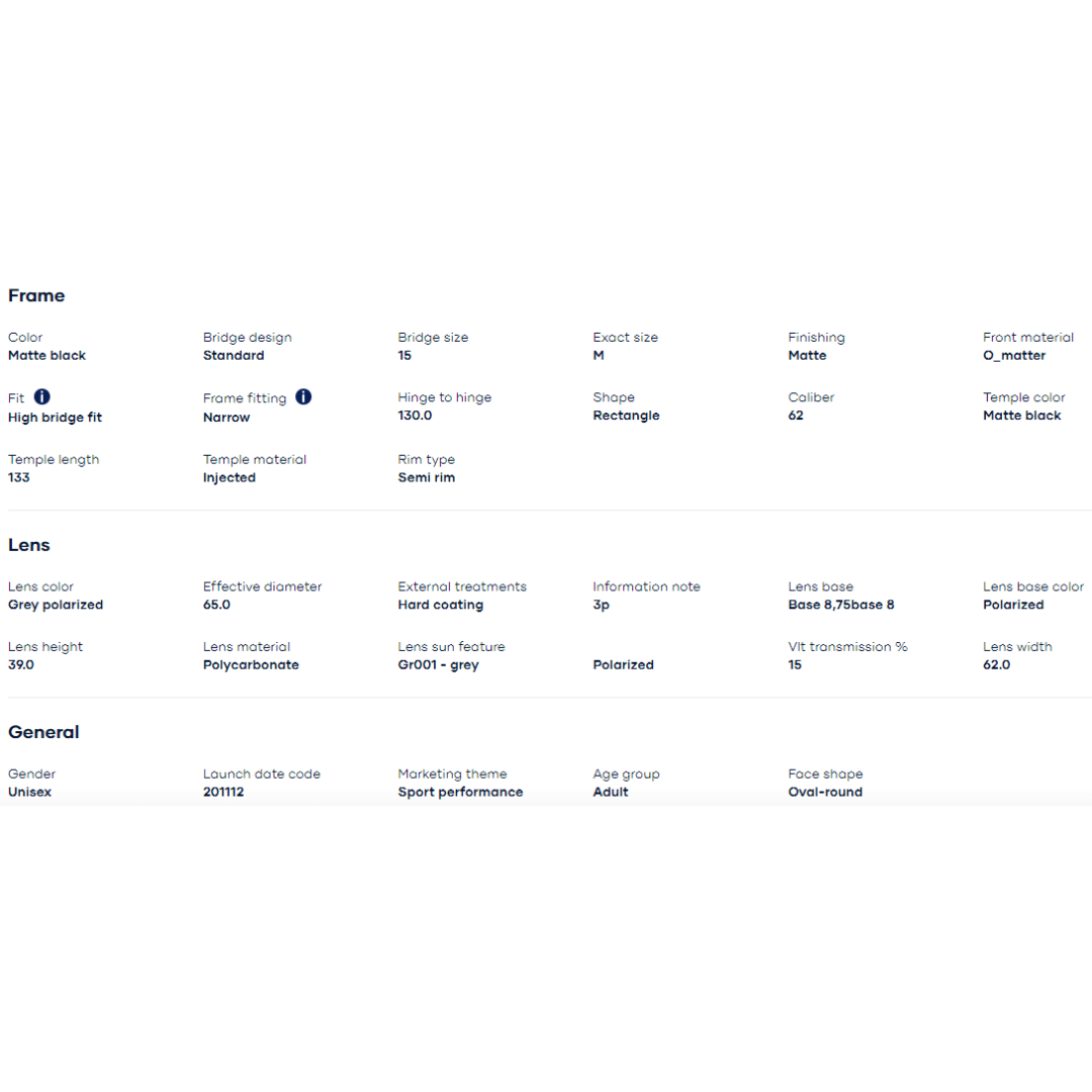 Oakley - Oakley Half Jacket 2.0 XL Matte Black/Grey Polarized 0OO9154-915413 - Cam2