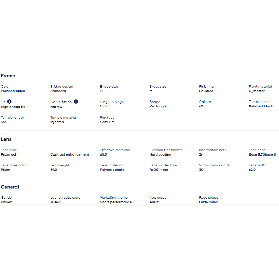 Oakley - Oakley Half Jacket 2.0 XL Polished Black/Prizm Golf 0OO9154-915449 - Cam2