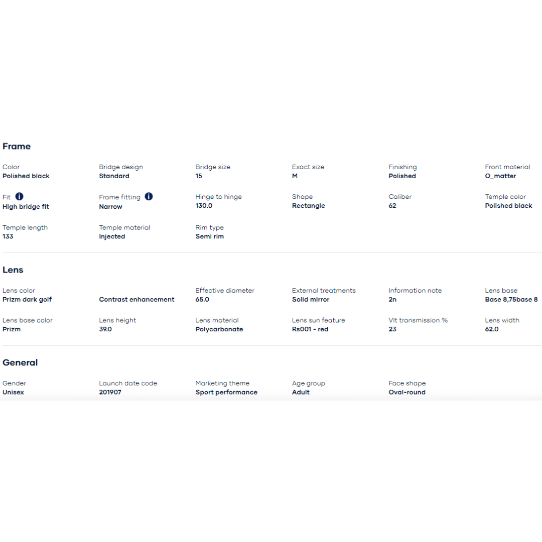 Oakley - Oakley Half Jacket 2.0 XL Polished Black/Prizm Dark Golf 0OO9154-915464 - Cam2