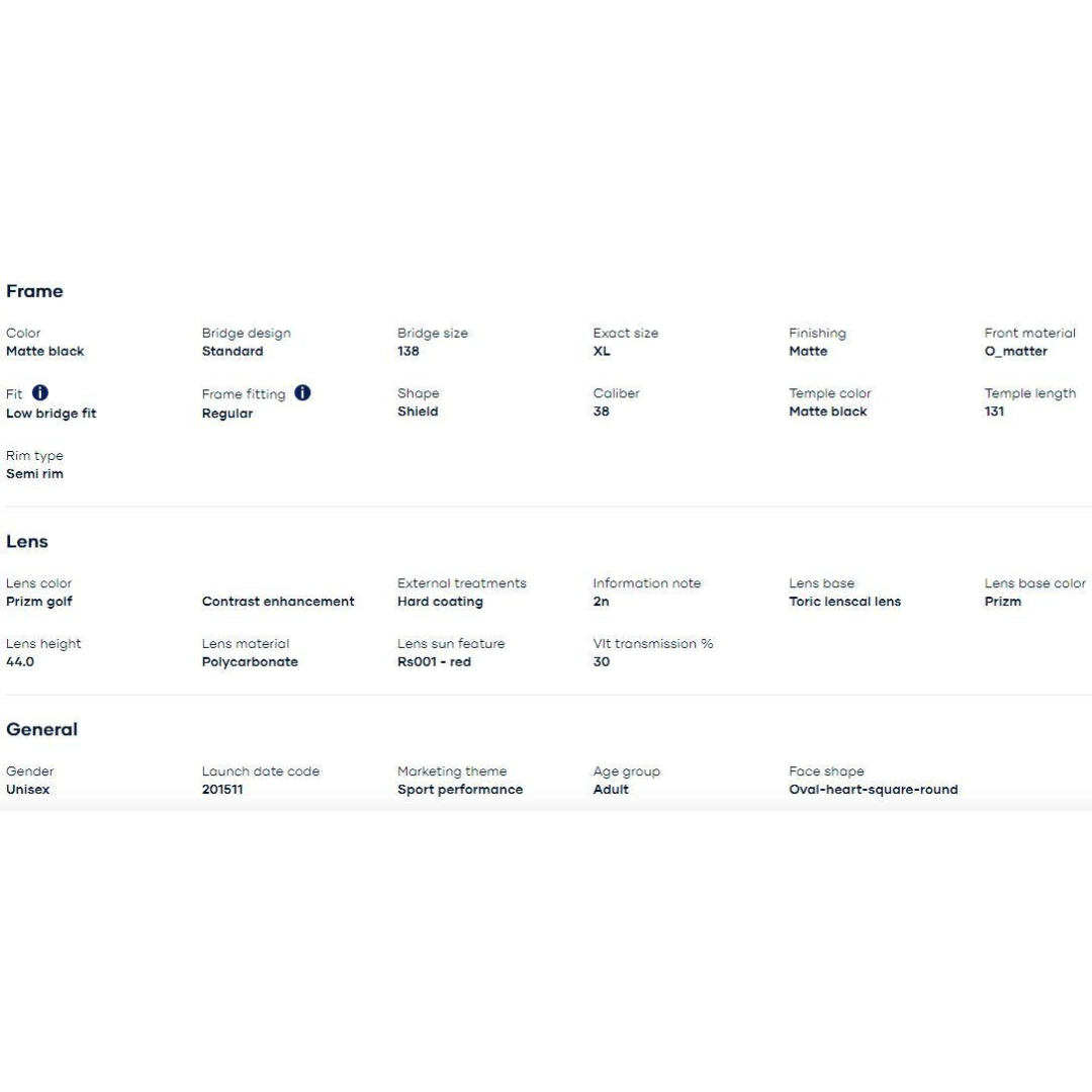 Oakley - Oakley Radarlock Path (Low Bridge Fit) Matte Black/Prizm Golf 0OO9206-920636 - Cam2