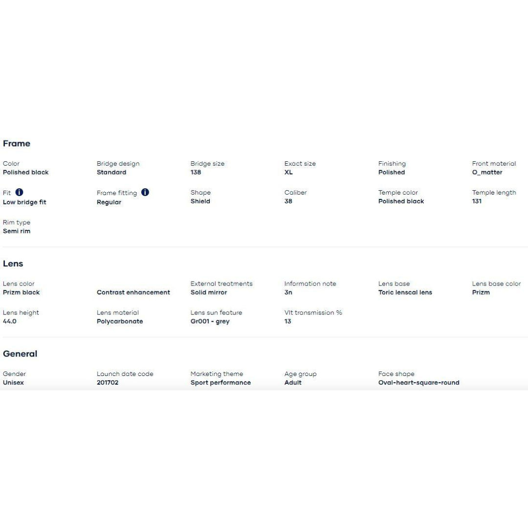 Oakley - Oakley Radarlock Path (Low Bridge Fit) Polished Black/Prizm Black 0OO9206-920641 - Cam2