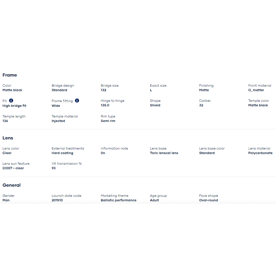 Oakley - Oakley SI M Frame 2.0 Matte Black/Clear 0OO9213-921304 - Cam2