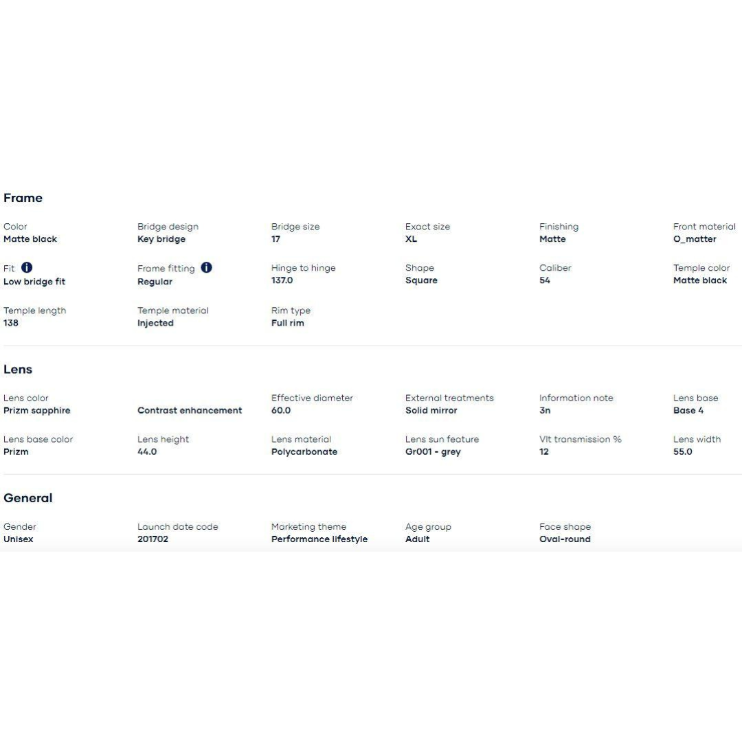 Oakley - Oakley Frogskins (Low Bridge Fit) Matte Black/Prizm Sapphire 0OO9245-924561 - Cam2