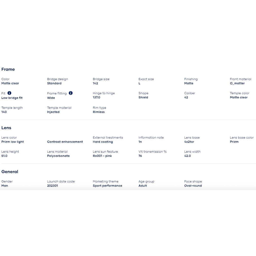 Oakley - Oakley Corridor Matte Clear/Prizm Low Light 0OO9248A-924806 - Cam2