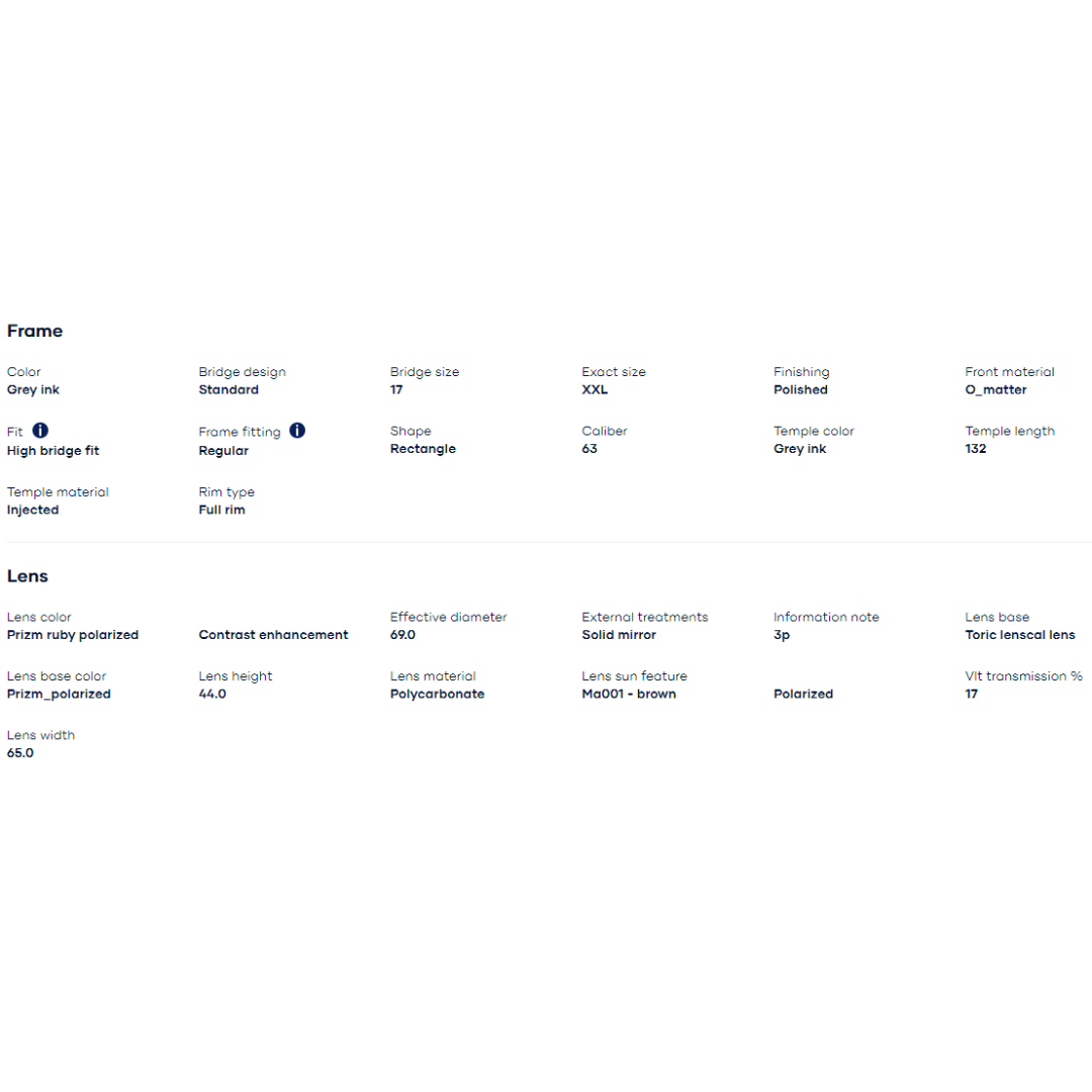 Oakley - Oakley Turbine Grey Ink/Prizm Ruby Polarized 0OO9263-926357 - Cam2