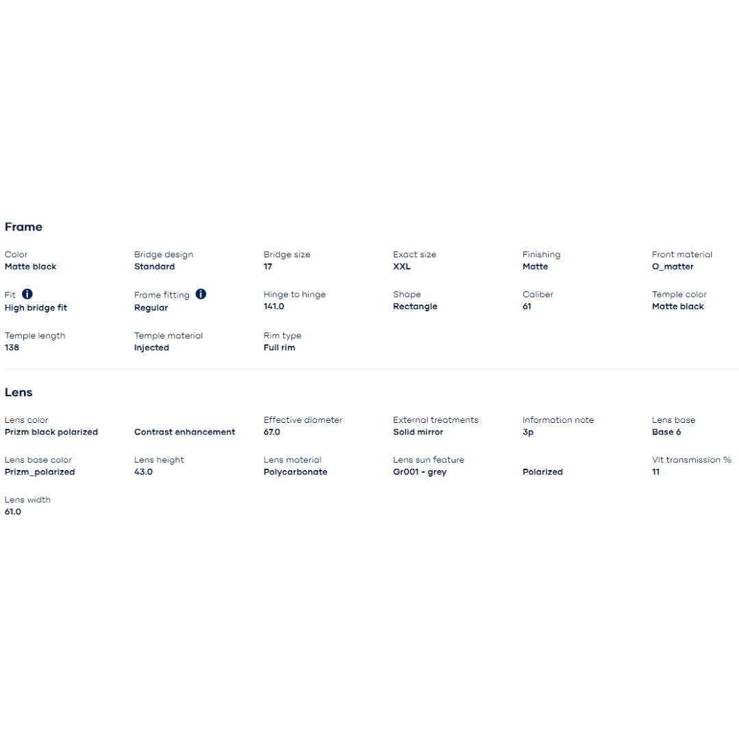 Oakley - Oakley Mainlink Matte Black/Prizm Black Polarized 0OO9264-926445 - Cam2