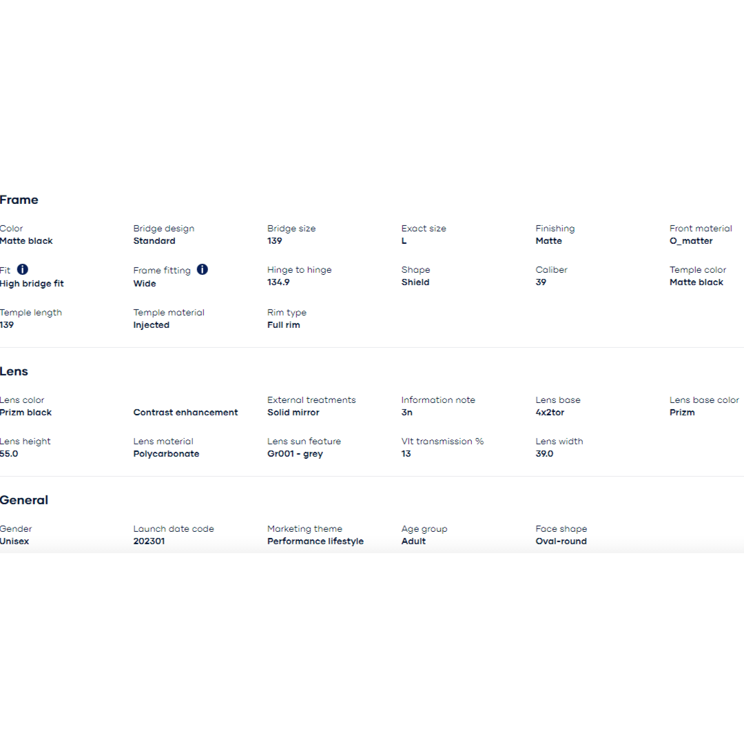 Oakley - Oakley BXTR Matte Black/Prizm Sapphire 0OO9280-928003 - Cam2