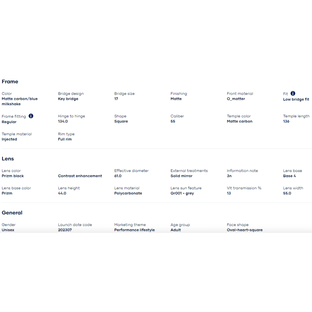 Oakley - Oakley Frogskins Range A Sunglasses (Matte Carbon/Blue Milkshake/Prizm Black) 0OO9284A-928403 - Cam2