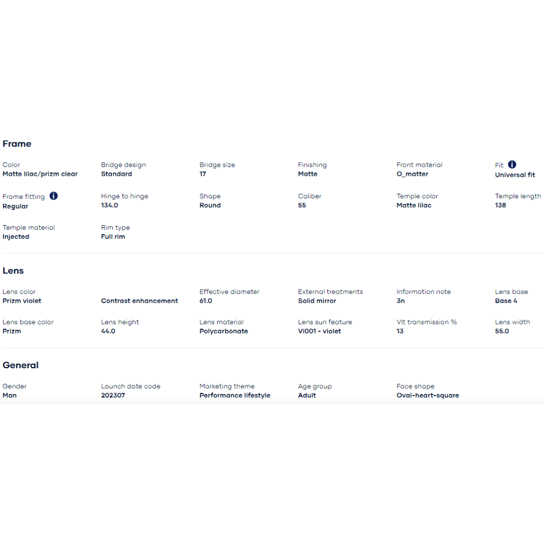 Oakley - Oakley Frogskins Hybrid Sunglasses (Matte Trans Lilac/Clear/Prizm Violet) 0OO9289-928901 - Cam2