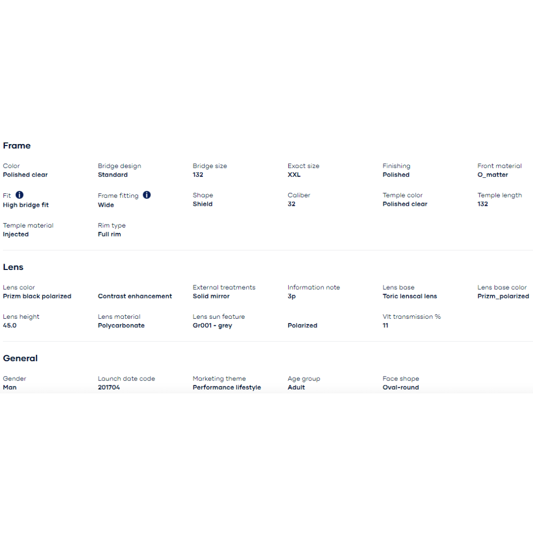 Oakley - Oakley Turbine Rotor Polished Clear/Prizm Black Polarized 0OO9307-930716 - Cam2