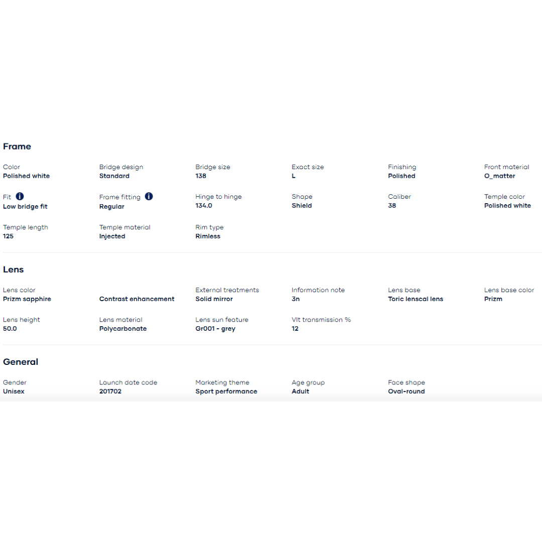 Oakley - Oakley Evzero path (Low Bridge Fit) Polished White/Prizm Sapphire 0OO9313-931315 - Cam2