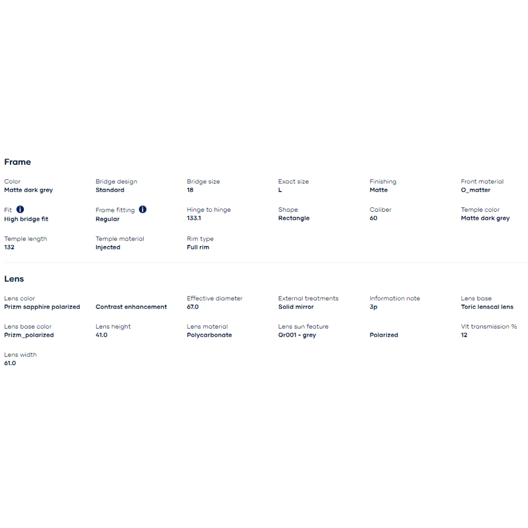 Oakley - Oakley Drop Point Matte Dark Grey/Prizm Sapphire Polarized 0OO9367-936706 - Cam2