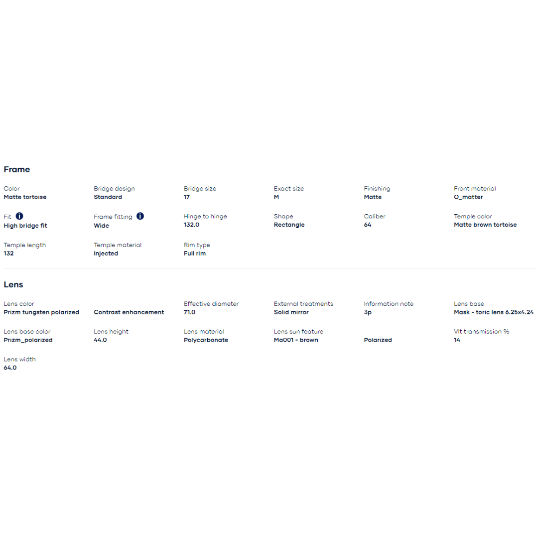 Oakley - Oakley Split Shot Matte Tortoise/Prizm Tungsten Polarized 0OO9416-941603 - Cam2