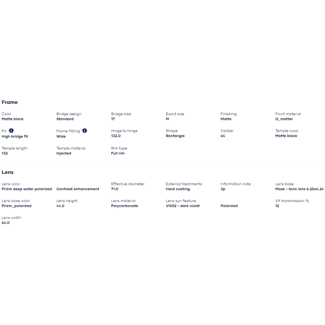 Oakley - Oakley Split Shot Matte Black/Prizm Deep Water Polarized 0OO9416-941606 - Cam2