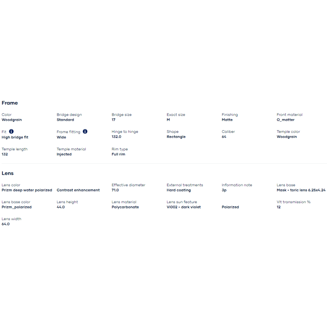 Oakley - Oakley Split Shot Woodgrain/Prizm Deep Water Polarized 0OO9416-941616 - Cam2