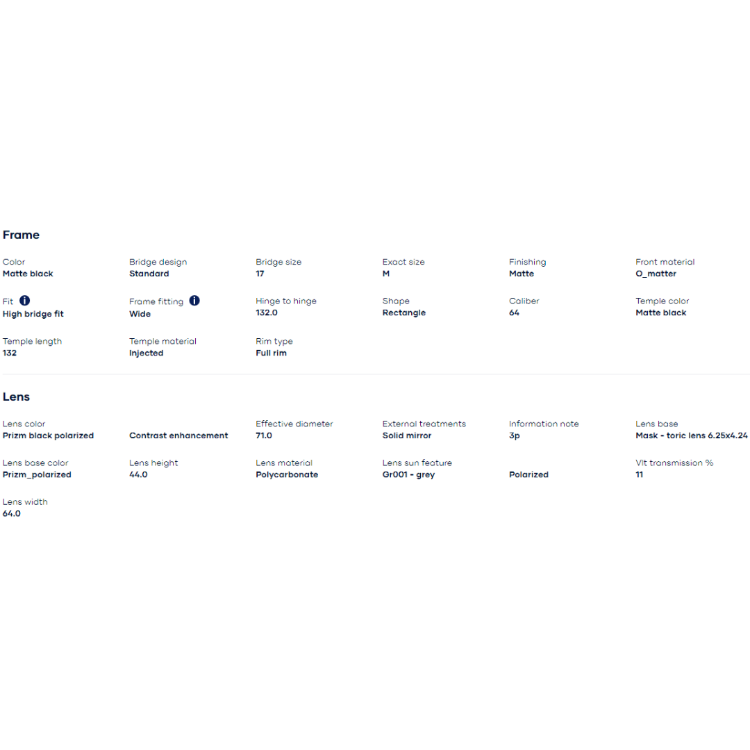 Oakley - Oakley Split Shot Matte Black/Prizm Black Polarized 0OO9416-941624 - Cam2