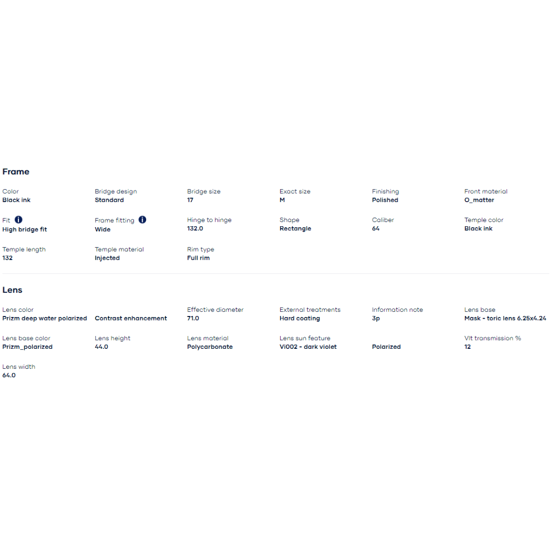 Oakley - Oakley Split Shot Black Ink/Prizm Deep Water Polarized 0OO9416-941635 - Cam2