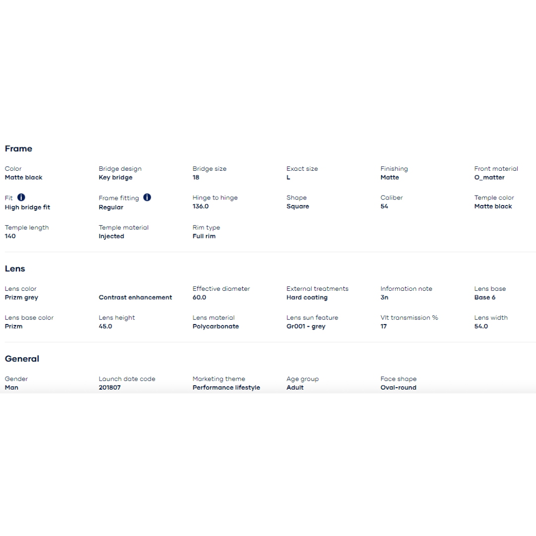 Oakley - Oakley Latch Beta Matte Black/Prizm Grey 0OO9436-943601 - Cam2