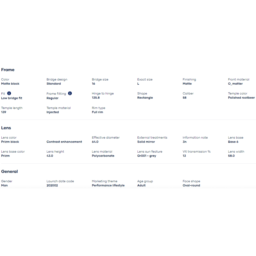 Oakley - Oakley Sylas (Low Bridge Fit) Matte Black/Prizm Black 0OO9448F-944802 - Cam2