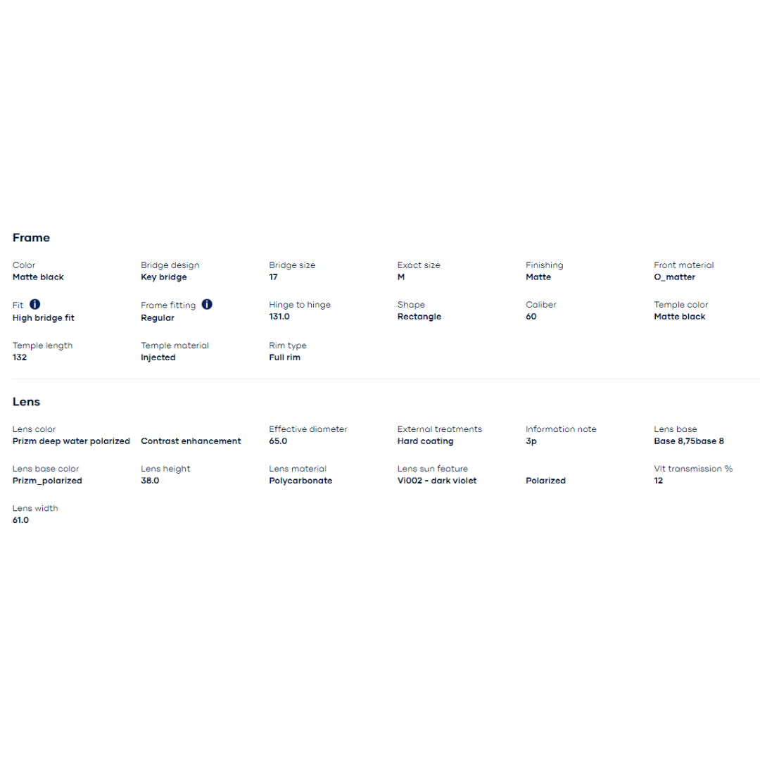 Oakley - Oakley Gibston Matte Black/Prizm Deep Water Polarized 0OO9449-944916 - Cam2