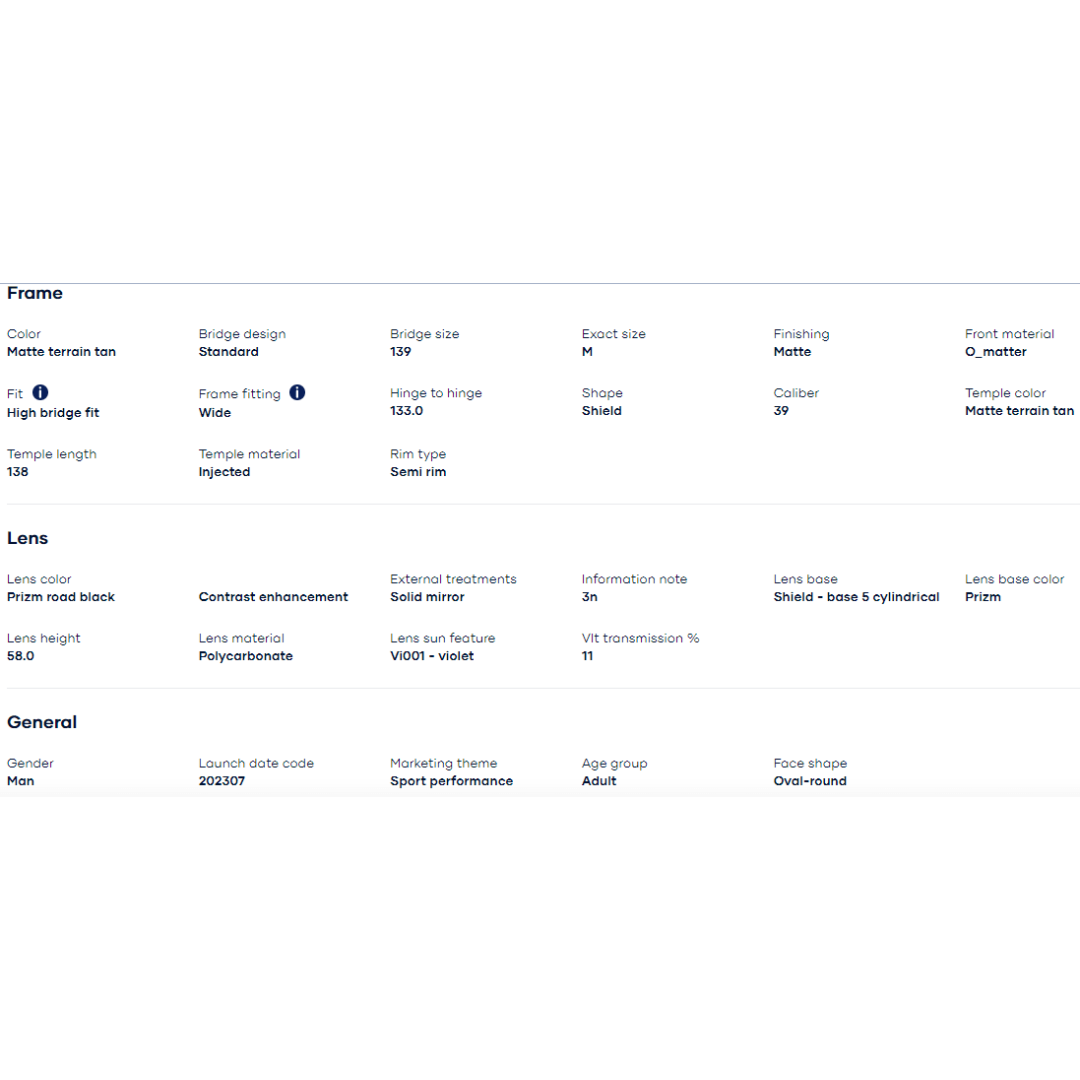 Oakley - Oakley Sutro Lite Sweep Sunglasses (Matte Terrain Tan/Prizm Road Black) 0OO9465-946524 - Cam2