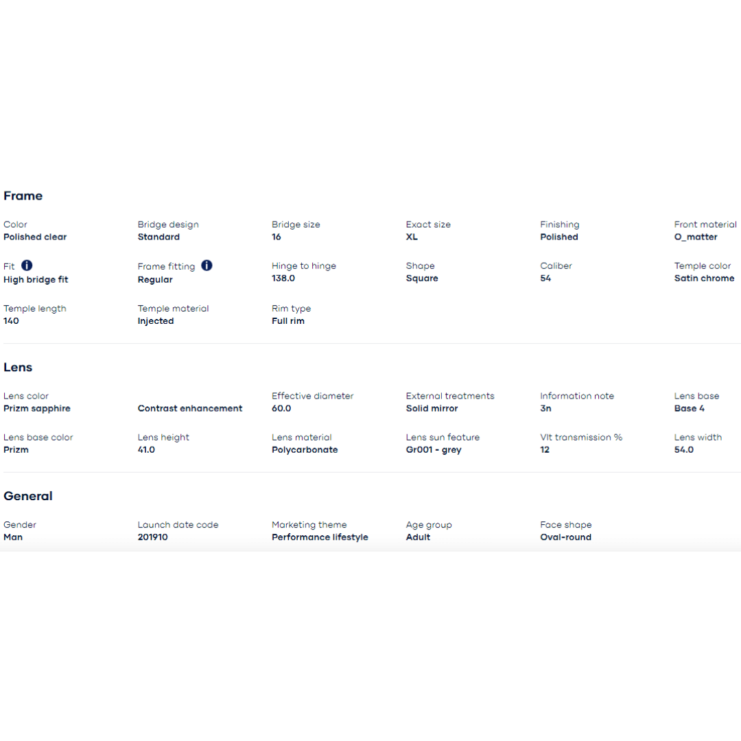 Oakley - Oakley Wheel house Polished Clear/Prizm Sapphire 0OO9469-946902 - Cam2
