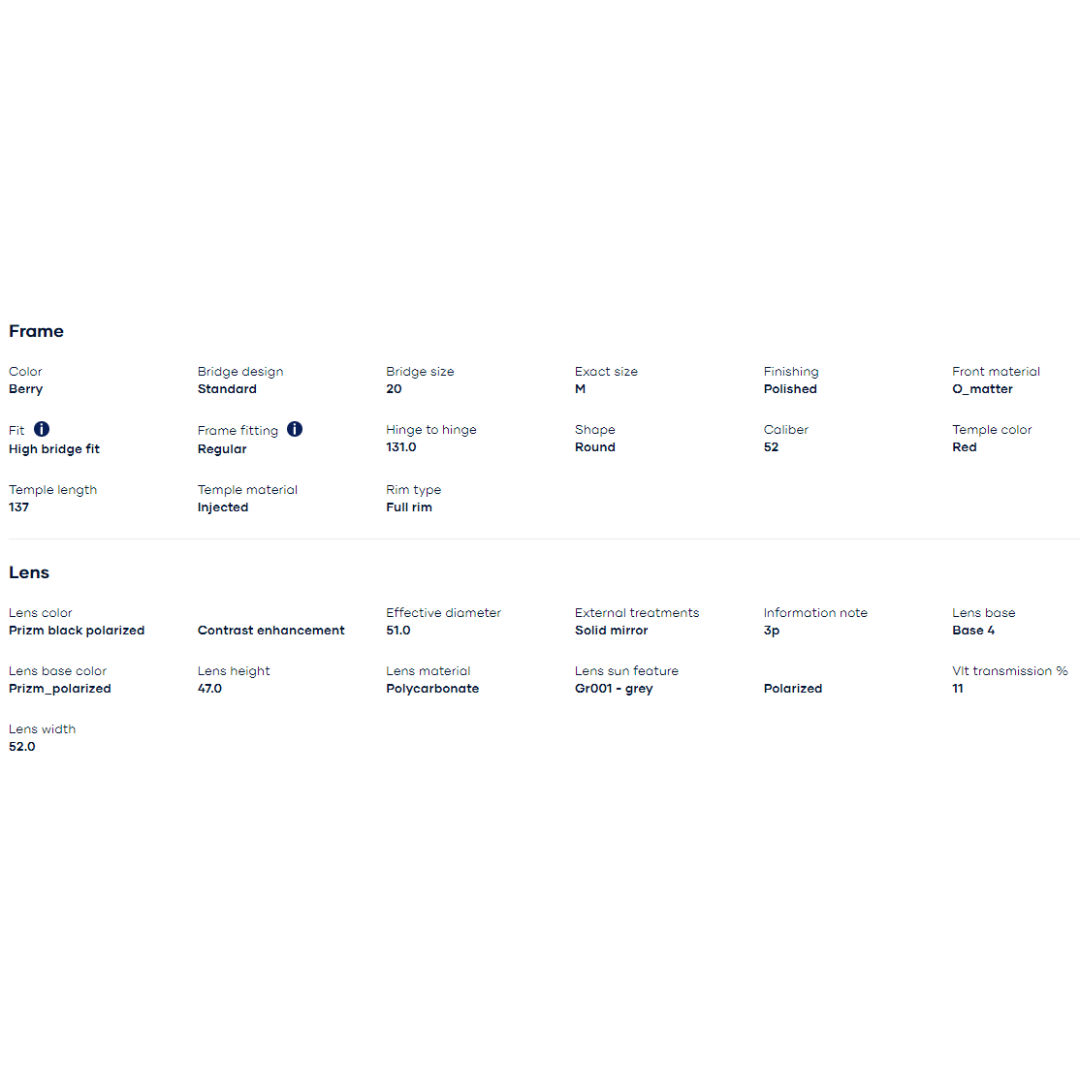 Oakley - Oakley Spindrift Berry/Prizm Black Polarized 0OO9474-947407 - Cam2