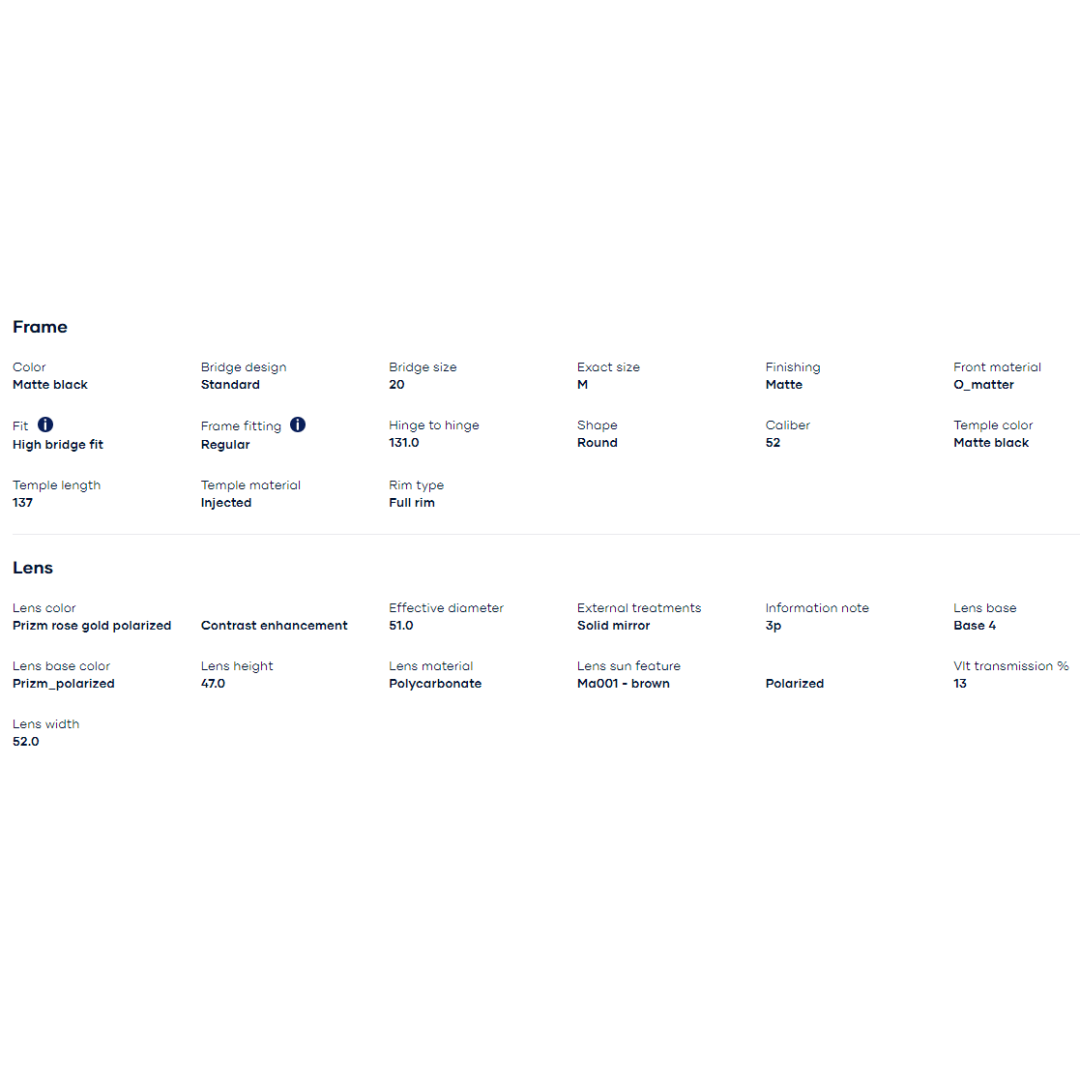 Oakley - Oakley Spindrift Matte Black/Prizm Rose Gold Polarized 0OO9474-947408 - Cam2