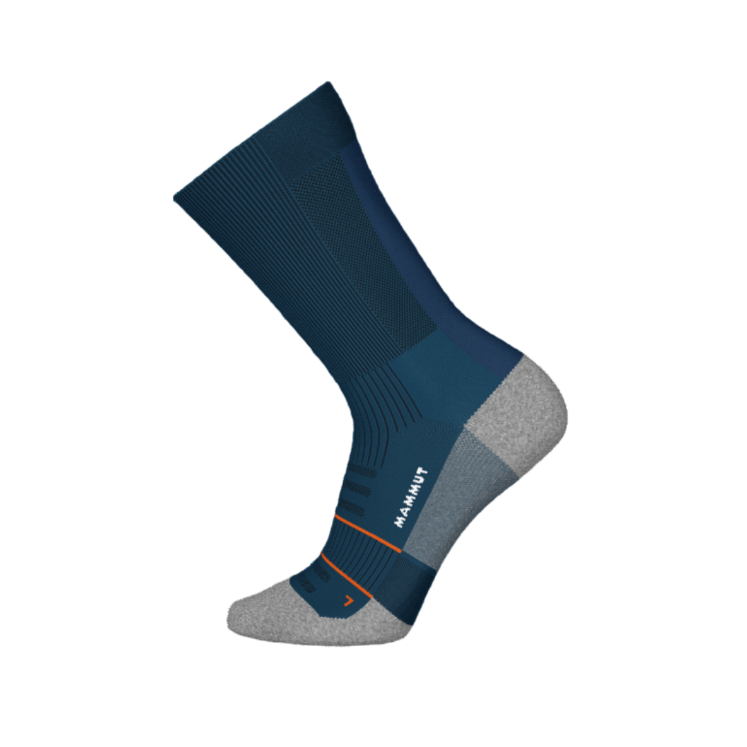 Mammut - Mammut Unisex's Trail Running Lightweight Merino Crew Socks - Cam2