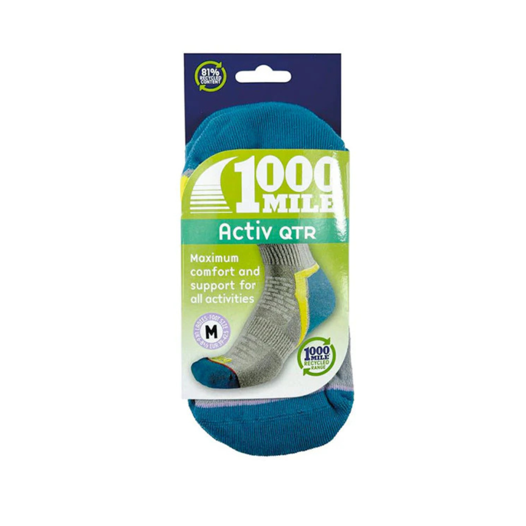 1000 Mile - 1000 Mile Women's Activ QTR Sock Repreve (1478S) - Cam2