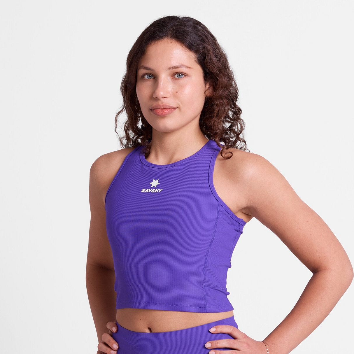 SAYSKY - SAYSKY Women's Combat Rib Crop Top - Cam2