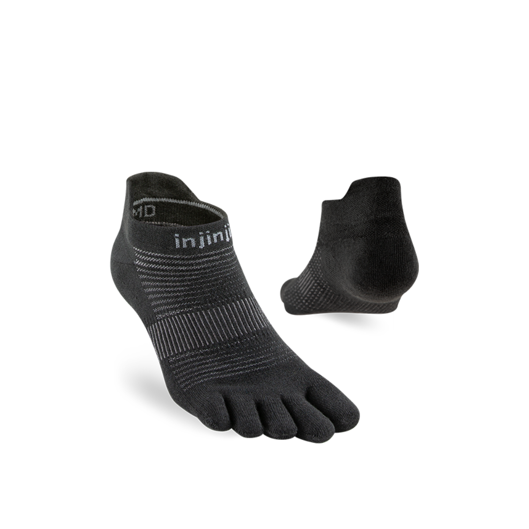 Injinji - injinji Unisex's Unisex's Run Original Weight No-Show Socks (282110) - Cam2