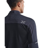 2XU Men's Aero 1/2 Zip Top Jacket (Black/ Silver Reflective) - Cam2