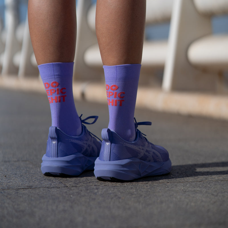 Sporcks Do Epic Shit Purple Running Socks