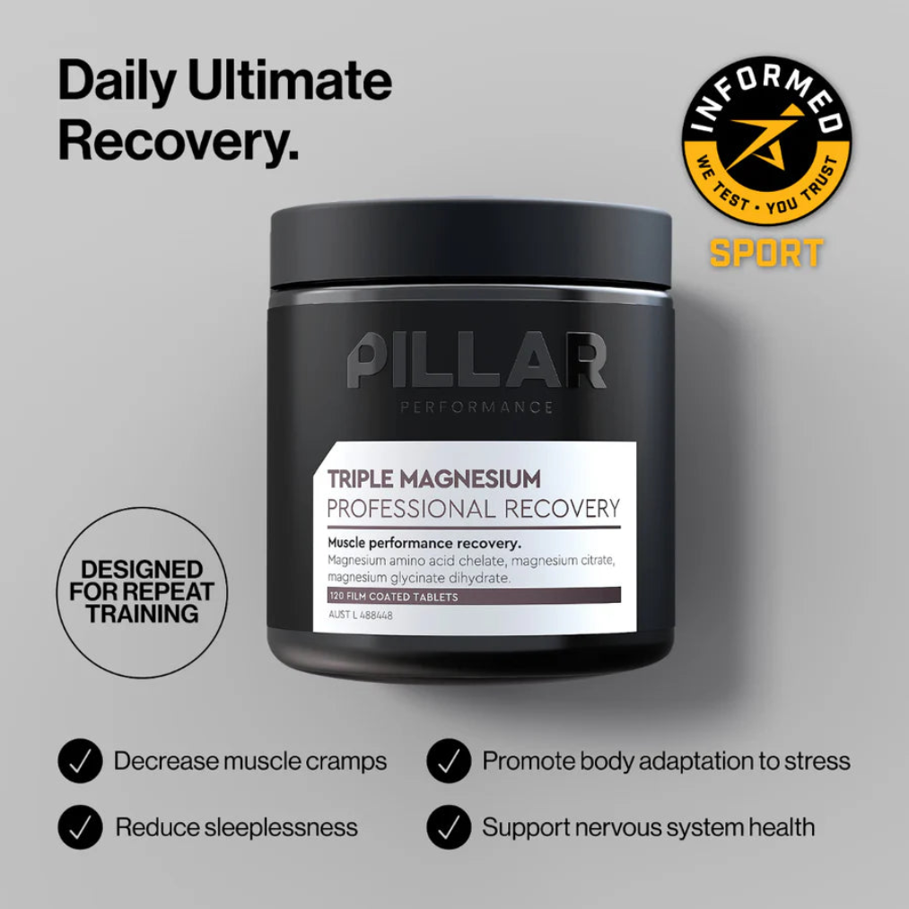 Pillar Triple Magnesium Professional Recovery Tablet